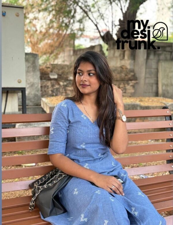 Indigo Premium cotton kurta Set - Image 2